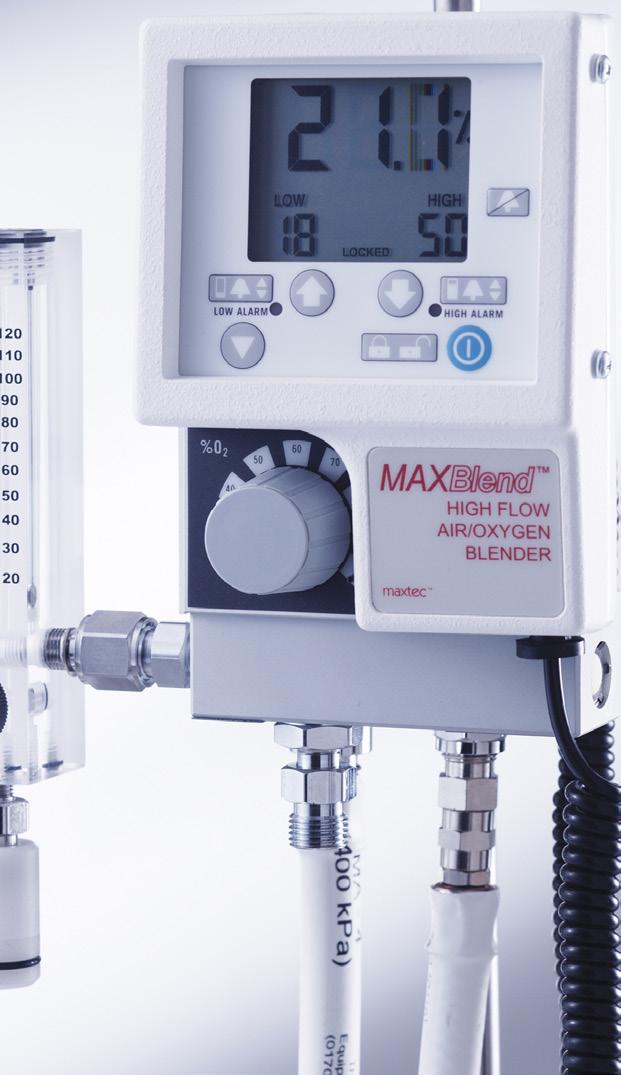 MAXBlend TM Oxygen sensr calibratin prcedure Heater setup Heater Functin Indicatrs MAXBlend TM shuld be calibrated befre its first clinical use.