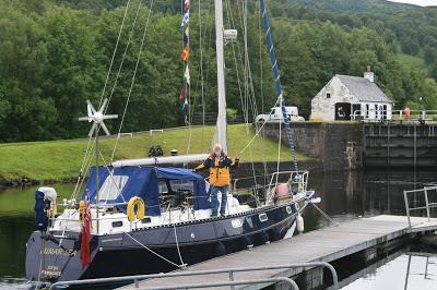 We left our first mooring and went up the flight of locks to the other side so that we would be ready to go tomorrow.