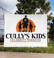 each 8 tickets for Cully s Kids Picnic at Newman Field valued at $50 each Photo of Matt with sign sent to sponsor 1 st Hole Pin, 9 th Tee Box, 10 th Tee Box, 18 th Tee Box, Putting Green (1 avail.