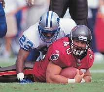 1997 NFC WILD CARD PLAYOFF GAME TAMPA BAY 20, DETROIT 10 HOULIHAN S STADIUM DECEMBER 28, 1997 In the team s first playoff game in Tampa Bay since the 1979 season, the Buccaneers dominated Detroit