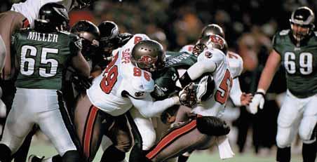 2000 NFC WILD CARD PLAYOFF GAME PHILADELPHIA 21, TAMPA BAY 3 VETERANS STADIUM DECEMBER 31, 2000 Tampa Bay remained winless on the road in the postseason (0-5) as Philadelphia dominated the Bucs in a