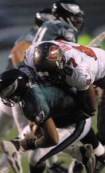 2001 NFC WILD CARD PLAYOFF GAME PHILADELPHIA 31, TAMPA BAY 9 VETERANS STADIUM JANUARY 12, 2002 Philadelphia controlled the running game and took advantage of four Bucs turnovers as it ended Tampa Bay