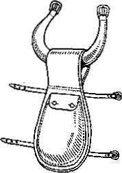 HOW TO PREVENT TAIL SWITCHING Tail Switching Device No. 1 Take a piece of leather four or five inches wide and about ten inches long, and attach a crupper to it.