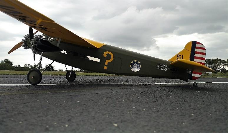 I am of course referring to the Question Mark the 1/10 th scale tri-motor that was shown at last month s meeting.