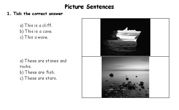 Language Level: A1 Type of activity: pairs or individual Suggested time: 30 minutes 2. Put these words in the correct order to form sentences about sea action.