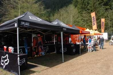 DEMO ALLEY: Along with trying out new 2012 KTMs, those in attendance were also given opportunities from Fox Canada and