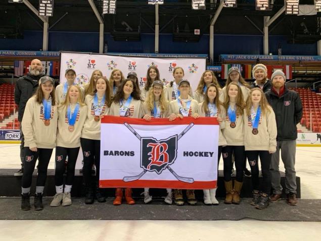 Lady Barons U14 Team Brings Home Bronze from Lake Placid, NY The Lady Barons U14 Team recently