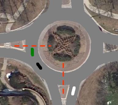 validation method is important because driver behavior has been shown to affect roundabout performance significantly. This is explained in further detail in Section 4.5: Capacity Analysis. Figure 4.
