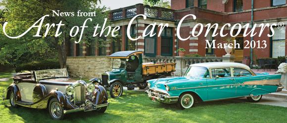 To subscribe to News from the Art of the Car Concours, contact Brian Spano at bspano@kcai.edu or 816-802- 3532.