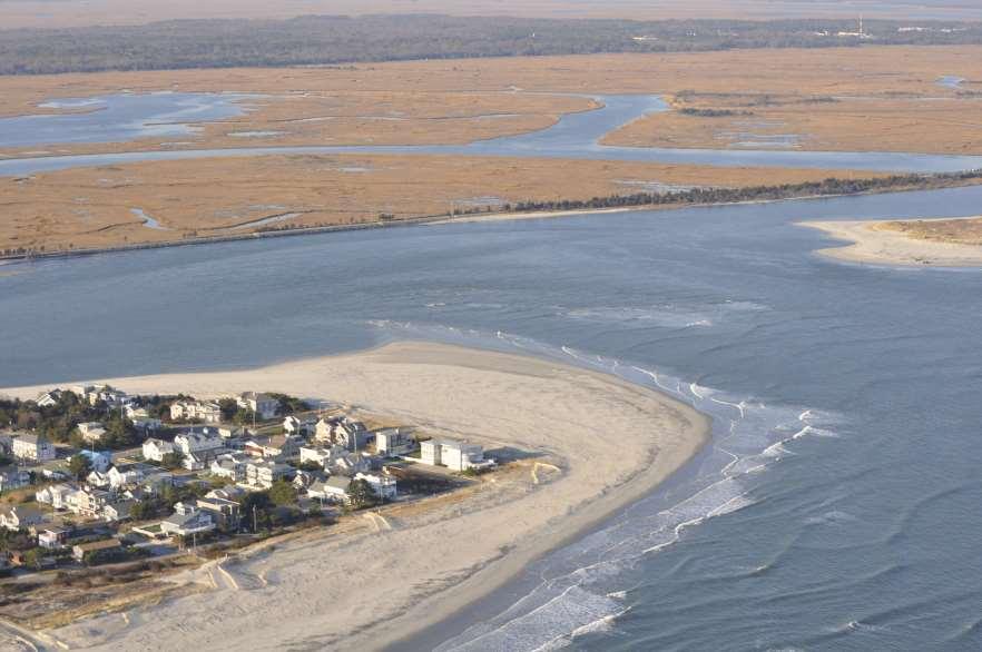 Figure 3. A similar aerial photograph perspective showing Corson s Inlet State Park and the Upper Township beaches on November 29, 2013. Inlet beaches are still wide even at high tide.