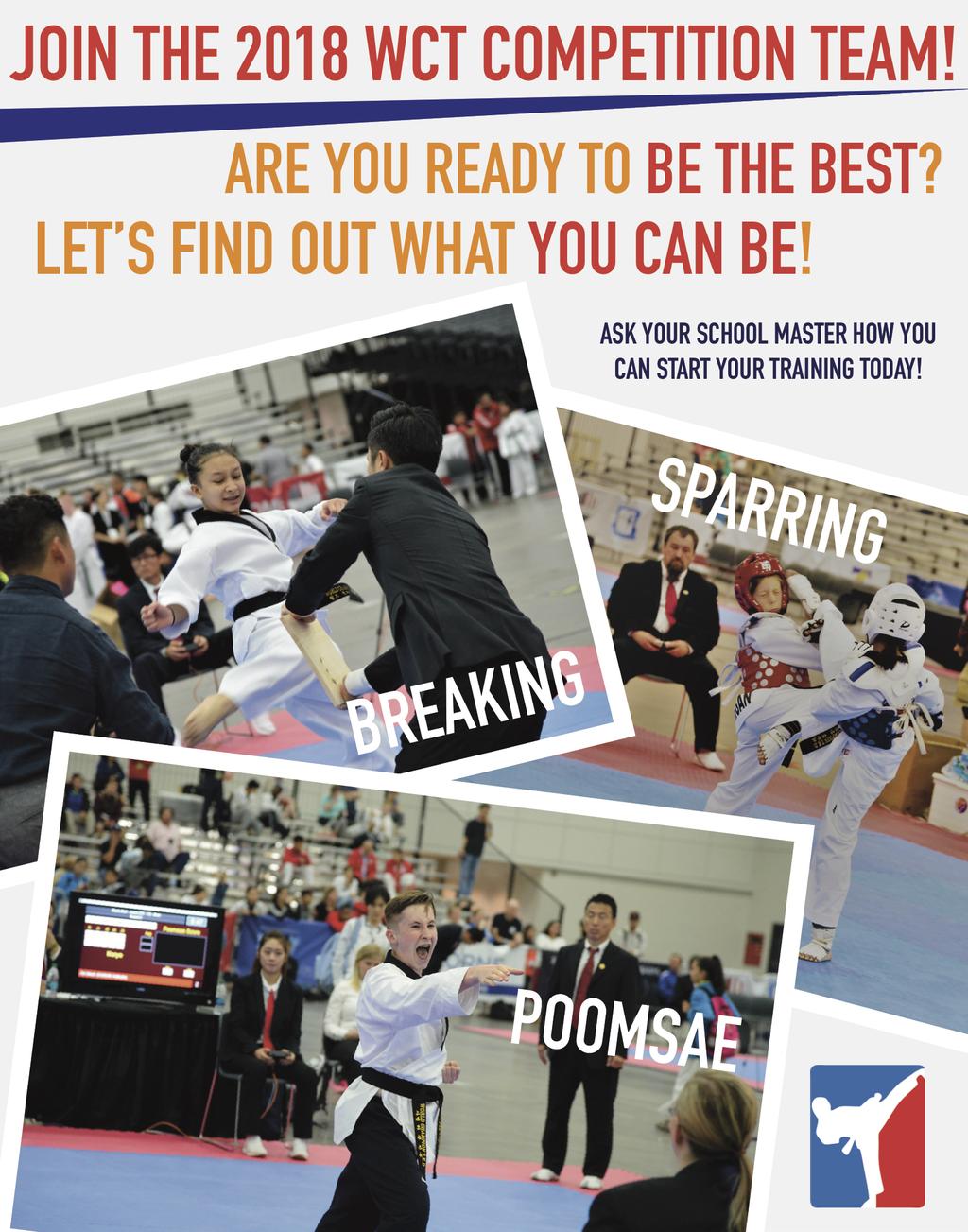 Freestyle Poomsae (Exhibition Event) Freestyle Poomsae will be an exhibition event where all participants will be awarded a medal.