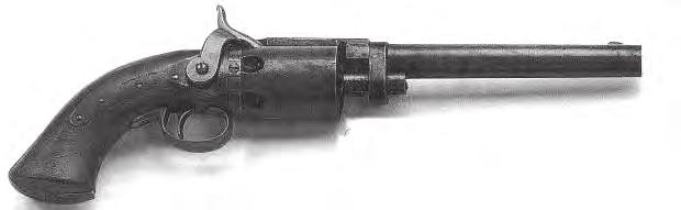 Wesson & Leavitt Pocket Single-Action, Maynard Cap Ribbon Revolver This early, cap-&-ball