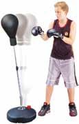 00 Punch Bag on Base Free standing, PVC foam Boxing Trainer with steel frame and rubber shaft support.