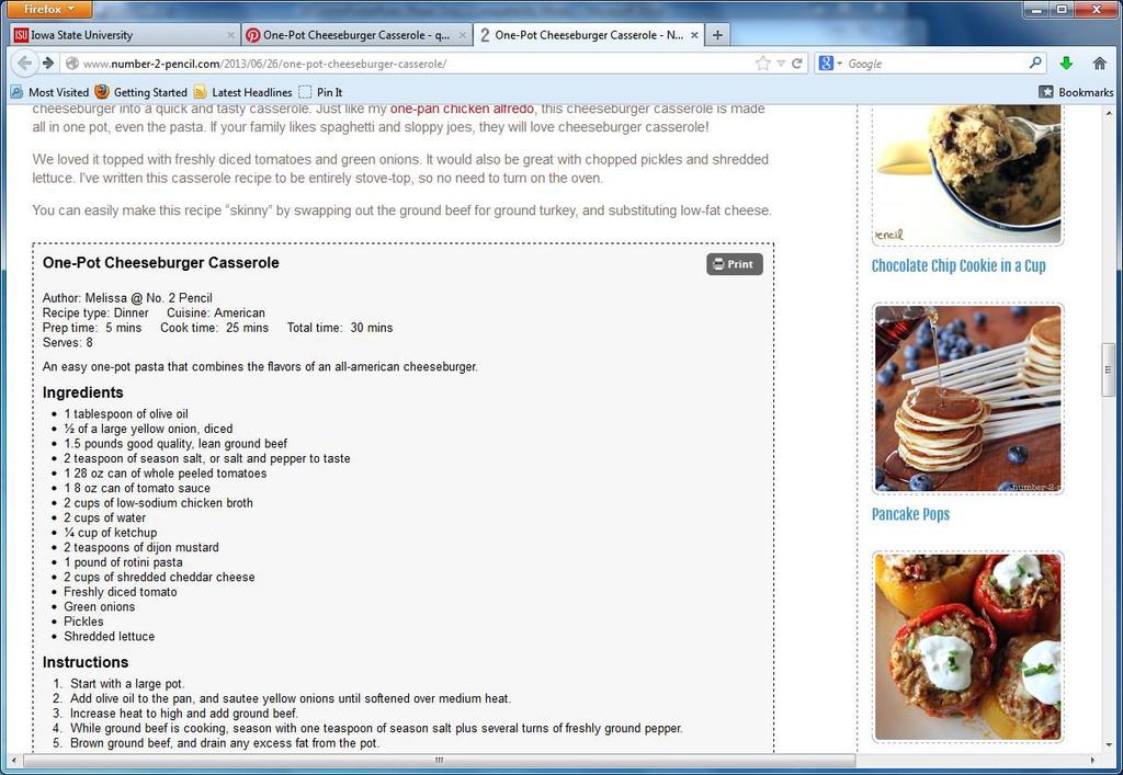 PINTEREST TO ORIGINAL SOURCE IN 3 EASY STEPS CONT. 3) Voila! A new window pops up on a page from the original website of the recipe number-2- pencil.com.
