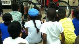 a 10 week after-school bicycle safety and repair class.