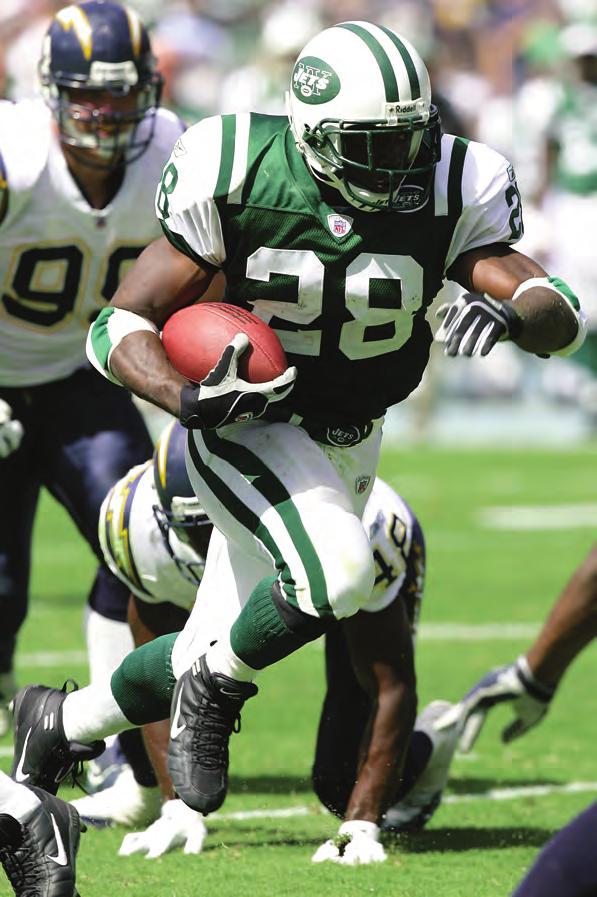 Curtis Martin, Class of 2012 game 12 at PIT. Was responsible for the Jets lone TD of the day in throwing a scoring pass to WR Wayne Chrebet on a RB option.