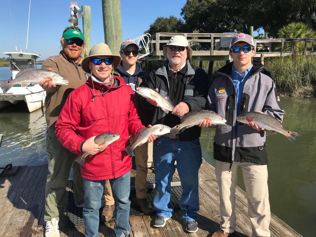While inshore fishing under rough and windy conditions Captain Garrett Ross of Miss Judy Charters took Bill Kochanik (Savannah) and