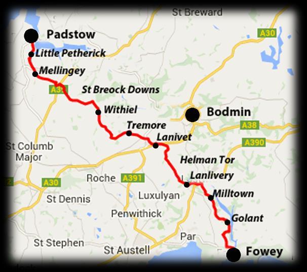 The Saints Way is the ancient pilgrims route from Padstow to Fowey The route is split into 6 sections and is suitable for members of all abilities.