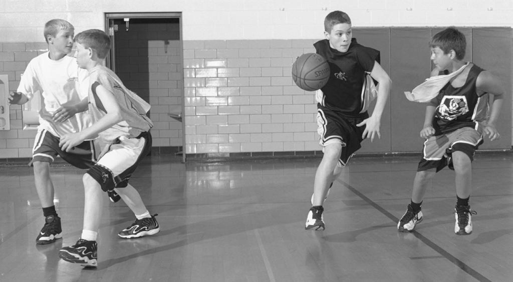 Tactics and Skills 47 There are many types and uses of dribbling. We ll look at three: the power dribble, the crossover dribble, and driving to the basket.