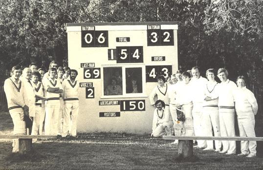 The Official Opening of the Bill McPherson Scorebox Players from the various