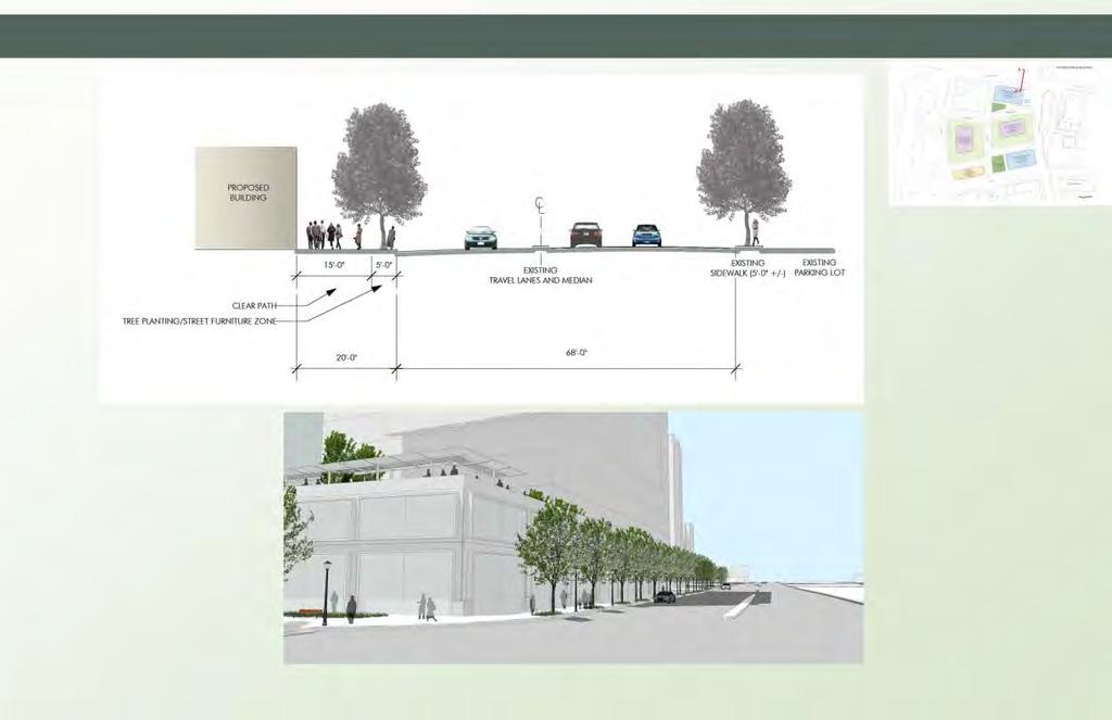 Street Sections Army Navy Drive (A) -- PROPOSED BUILDING r I I I I \ EXISTING TRAVEL