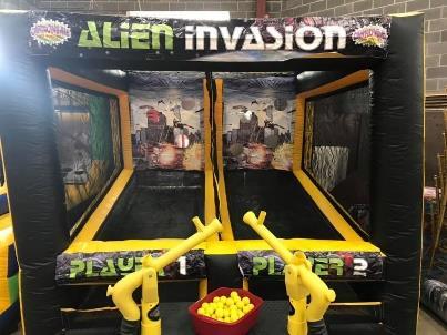 We ll have great arcade-like inflatables, including Zap-A-Mole, Alien Invasion, Skee Ball,