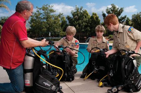 Welcome to the World of Scuba Diving. The Popularity of scuba diving with the scouts has grown exponentially over the last several years.