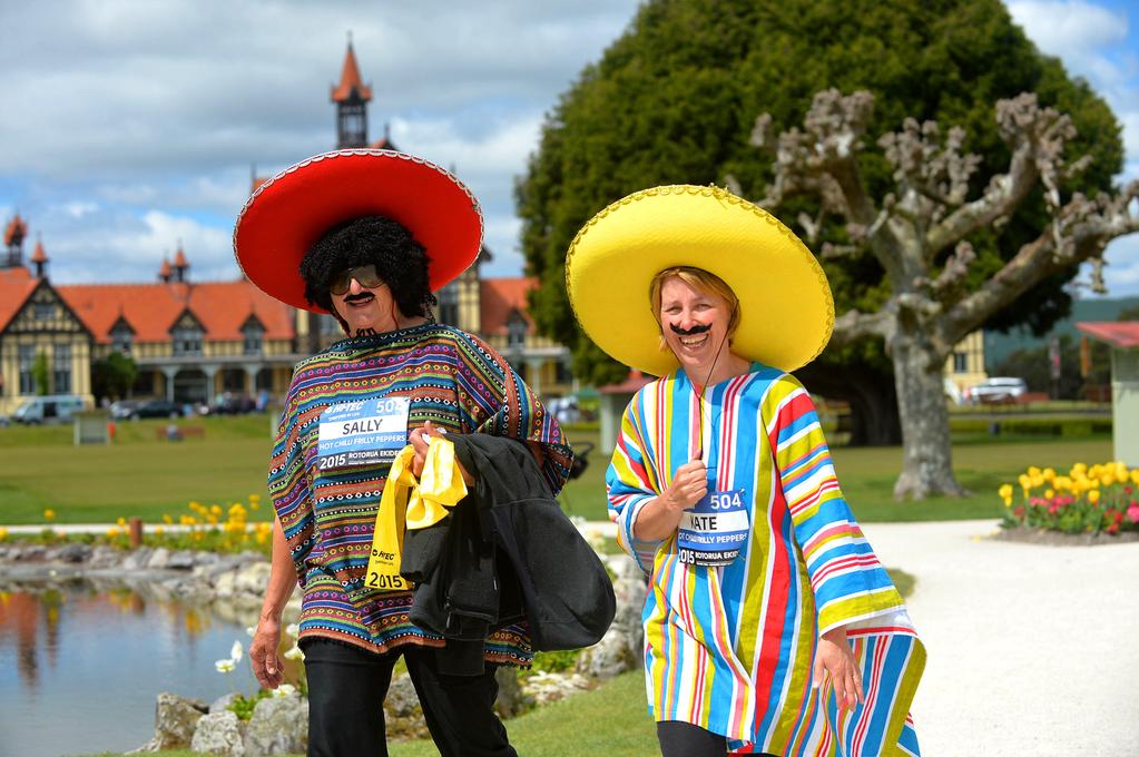 So when the exercise is done for the day - break out another set of playful costumes and party in style to celebrate 15 years of Rotorua Ekiden Relay.