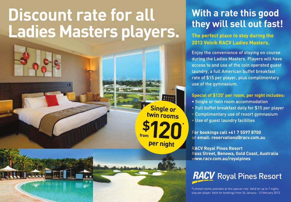 PLAYER ACCOMMODATION OFFER THANK YOU LETTERS Kyung Ahn Moon Colin Jordan Chairman Managing Director & CEO Volvik Royal Automobile Club of Victoria (RACV) Limited 375/1 DK Plaza 1F Level 3, 550