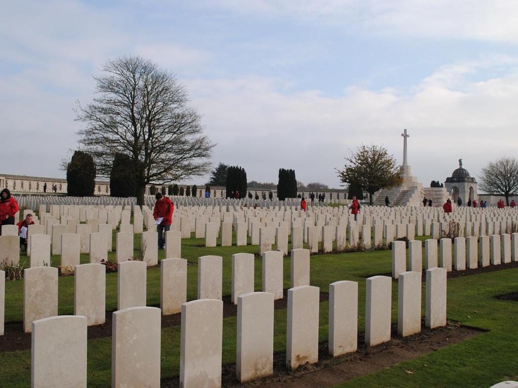 World War One. Tyne Cot Cemetery, Belgium This is the largest Cemetery in the world with 11,956 gravestones.