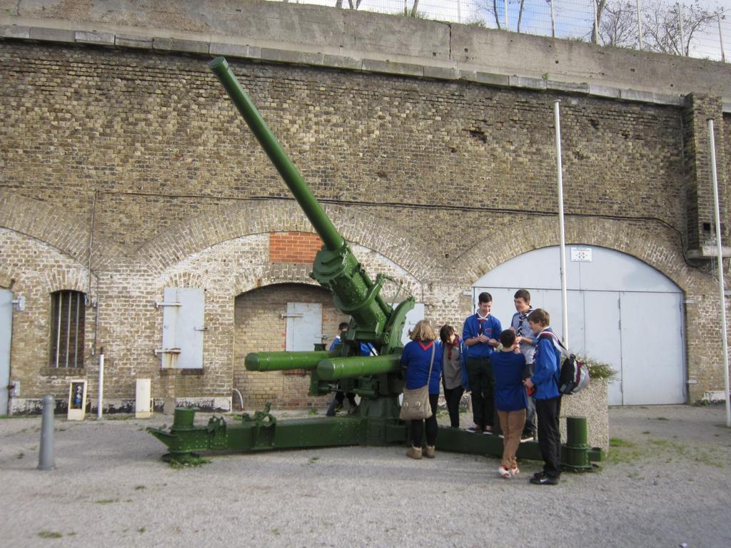 One of the guns outside the museum