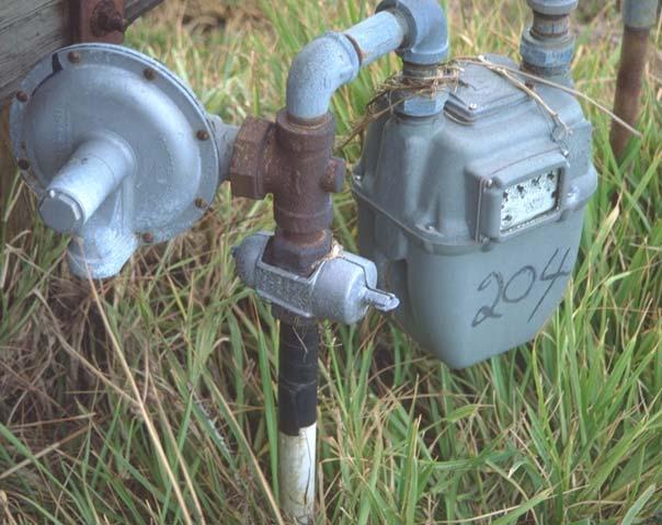 FIGURE VII-4: Service line valve which has been