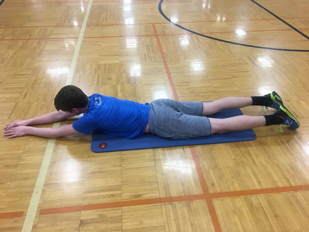 Station # : Superman Directions: Lie prone Arms and