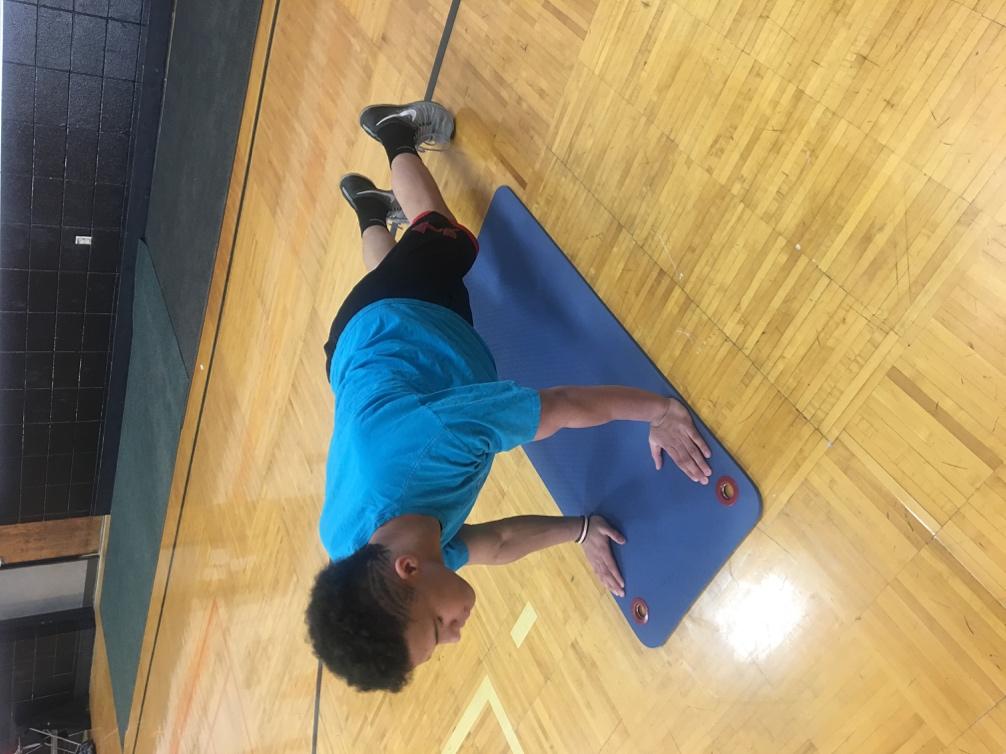 Station # : High-Low Planks on Mat Directions: Start in a