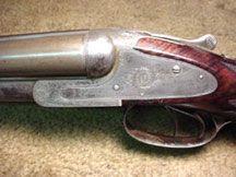 Finest Damascus steel barrels made, finest imported English walnut stock obtainable, finest checkering and engraving, complete in workmanship, pistol grip, $300. L.C.
