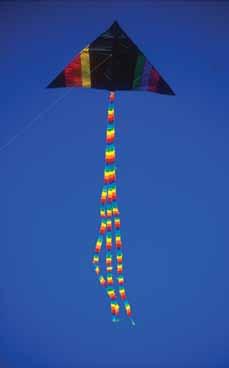 95 Tube Tail adds a sleek, contemporary look to your kite Perfect for single-line or stunt kites, this 20-ft. long tail inflates with the wind. Made of ripstop nylon.