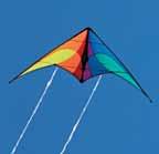 4-9 x 2-4. 5.1-oz. 42 case. Ready to Fly with 80 50-lb. polyester lines on handles. #7220 ITW Firefly $59 Firefly Add a tail for ease and interest Make any stunt kite easier to fly. These 50-ft.