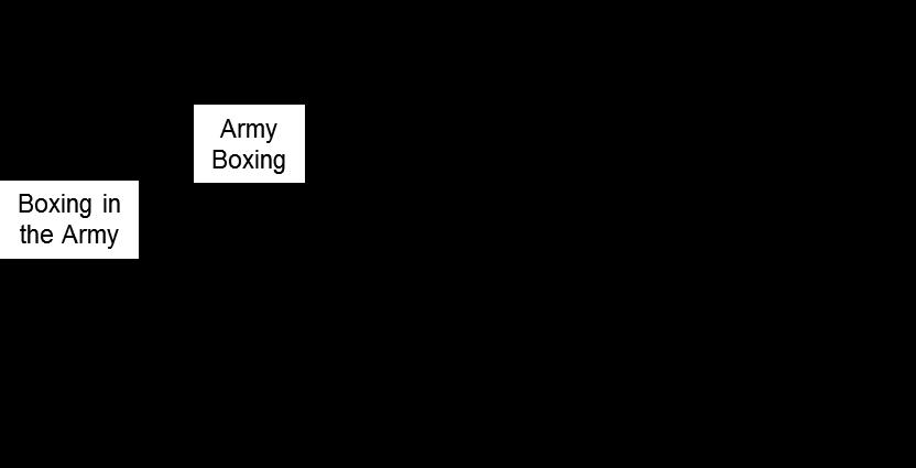 ARMY BOXING STRATEGY 2015 Army Boxing will be the leading Service sports team, developing soldiers that can compete at international level and win medals for their country at World and Olympic