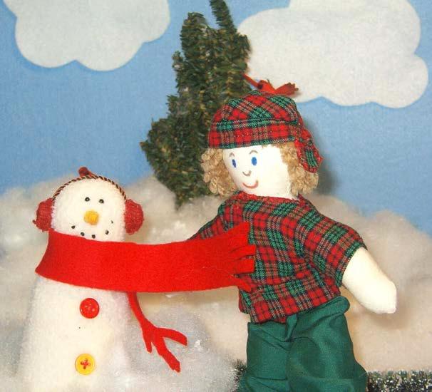 What s it, Sis? asked Johnny a little puzzled. There! On Mr. Snowman! called Brenna pointing at the snowman. You re right, Sis!