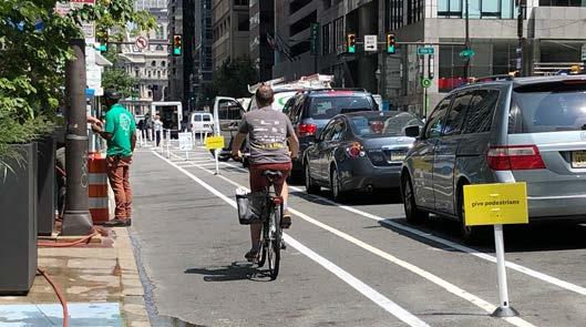 Protected Bike Lanes On-street protected bike lanes protect people on bikes