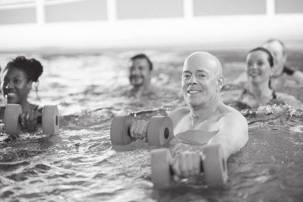 The Deep High Intensity, no impact workout with a floatation device. The exercises are in shallow and deep water, working large muscle groups. Classes are 50 minutes in the competitive lap pool.