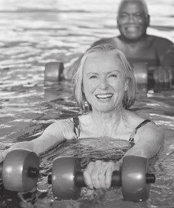These exercises use the water s buoyancy and resistance to help improve joint flexibility and muscle strength.