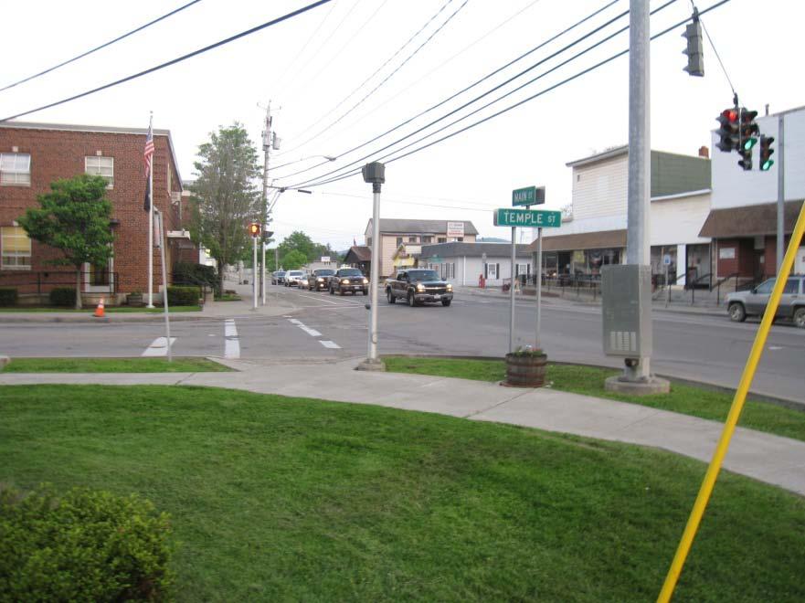 Creating a Walkable Portville: Through Complete Streets Portville, New York May 25, 2011 Main Street at Temple Street Signalized intersection with good pedestrian crossings coupled with ADA compliant