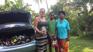 I also took a few sets of footy boots and ball and was very quick to realise how much the Fijians loved the sport.