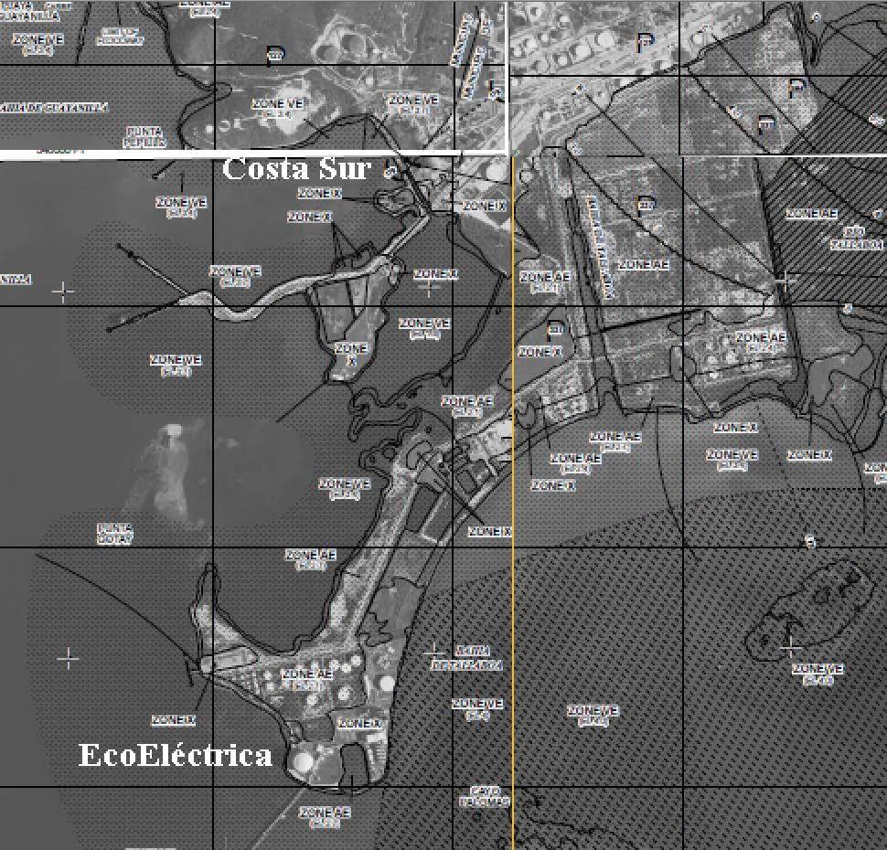 5 Figure 3 FEMA map (tiles 1620, 1640, 1985, and 2005) for the Costa Sur/EcoEléctrica complex.
