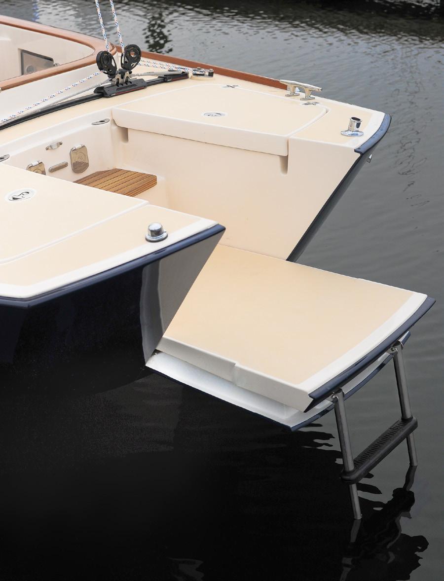 All lines are lead aft to reversible electric winches allowing you to intuitively adjust all aspects of the sail plan.
