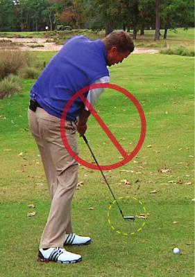 Common Release Errors If you re hitting too much turf or hitting it off the toe and slicing the ball, the club faces out and cuts