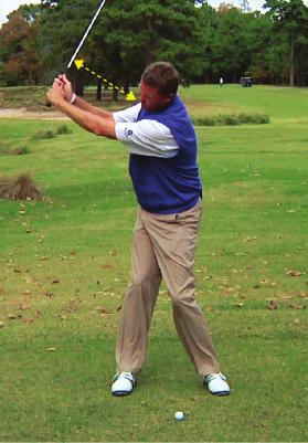 Fix Your Top Swing 6 During setup, there is a certain distance between your hands and shoulders.