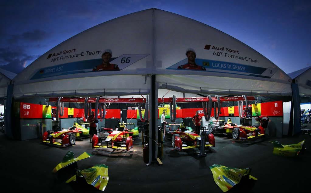 CSM Measurement Technology in the Formula E // Introduction Introduction ABT operates four race cars in the all-electric racing series FIA Formula E in cooperation with Audi and Schaeler Automotive.