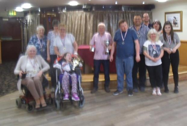 Cyril the seniors /carers trophy and Malcolm Blaize was a clear winner